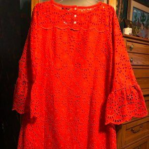 Coral J. Crew Cocktail Dress